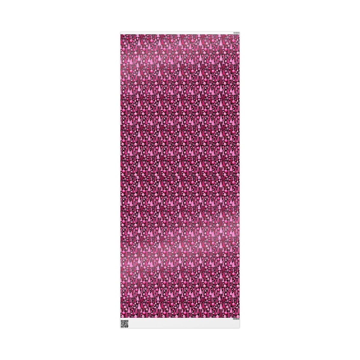 Pink Holidays Ornaments Wrapping Paper | Designer Christmas Pattern Roll