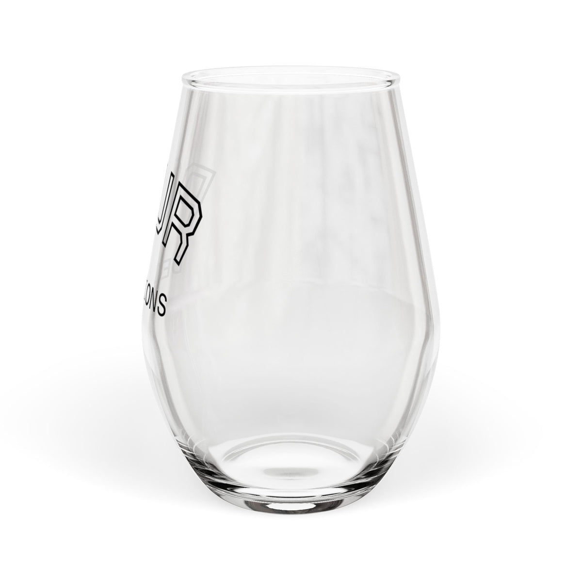 Stemless Wine Glass – “Pour Decisions” Funny Cocktail Glass, 11.75 oz