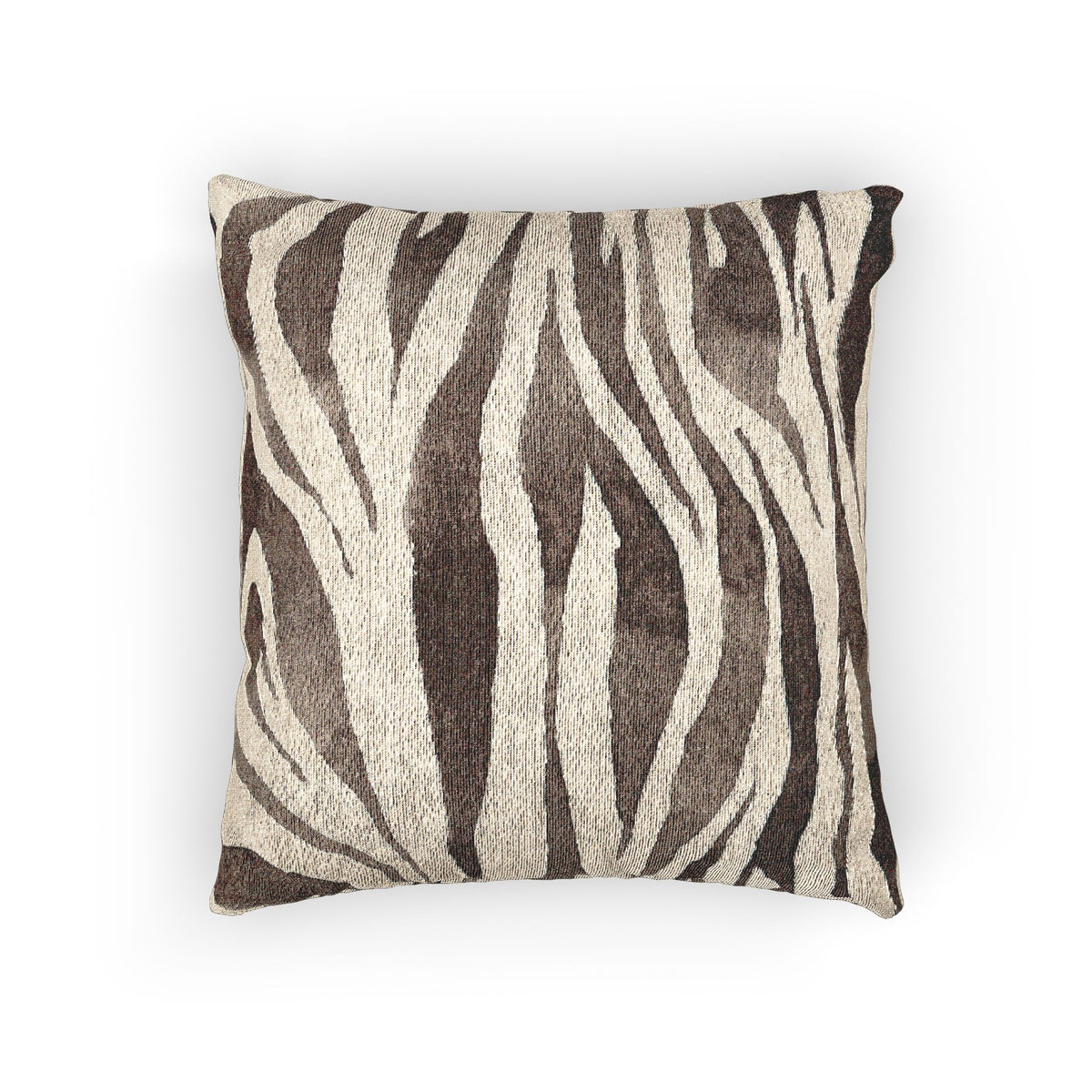 Zebra Print Woven Pillow, Cozy Home Decor, Animal Print Cushion, Modern Living Room Accent, 17x18