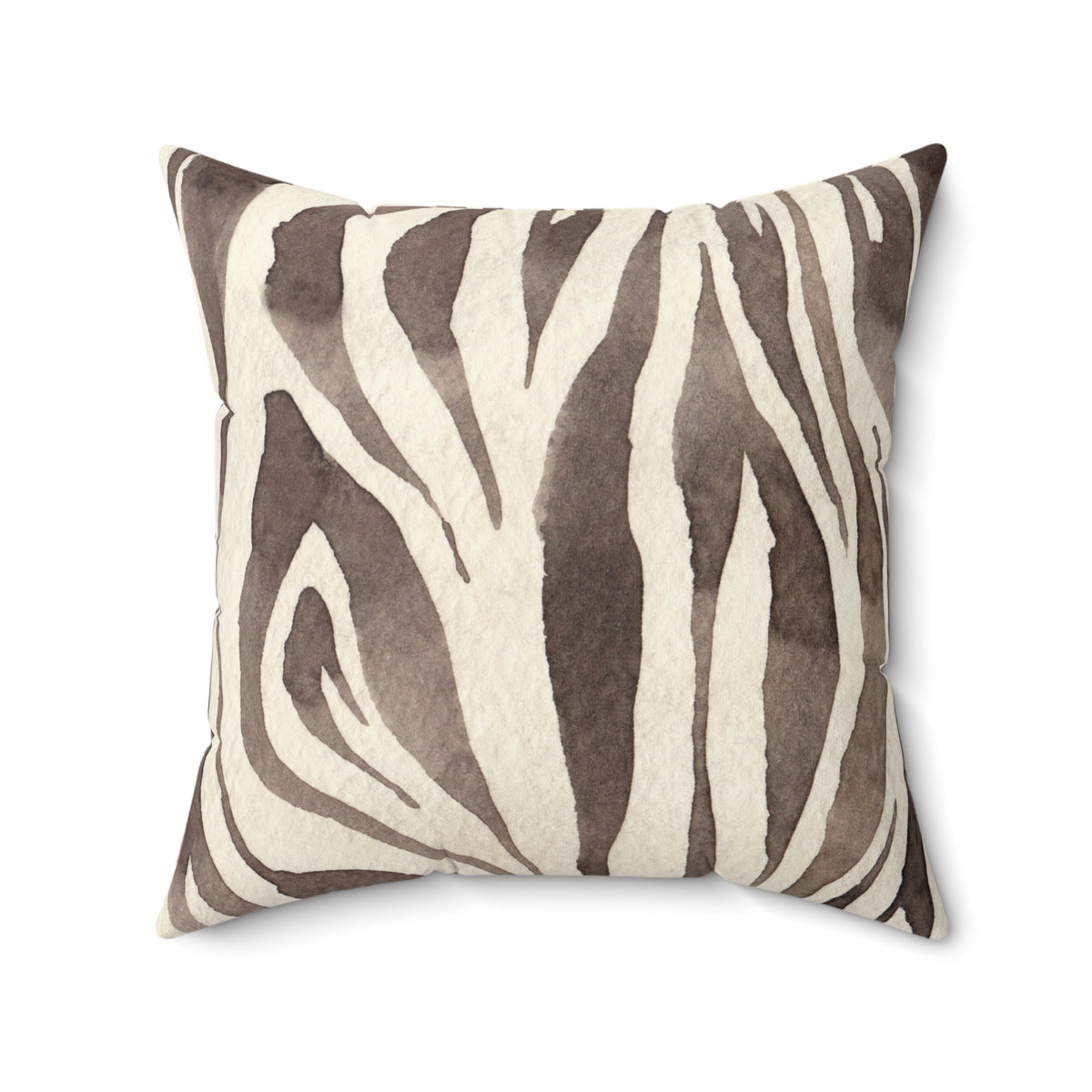 Square Pillow, Zebra Print Faux Suede, Modern Animal Decor, Throw Pillow, Chic Home Accent, Living Room Style, Safari Inspired