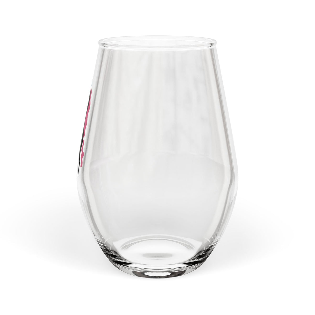 Unicorn Drinking Wine Stemless Wine Glass | Life Happens Wine Helps