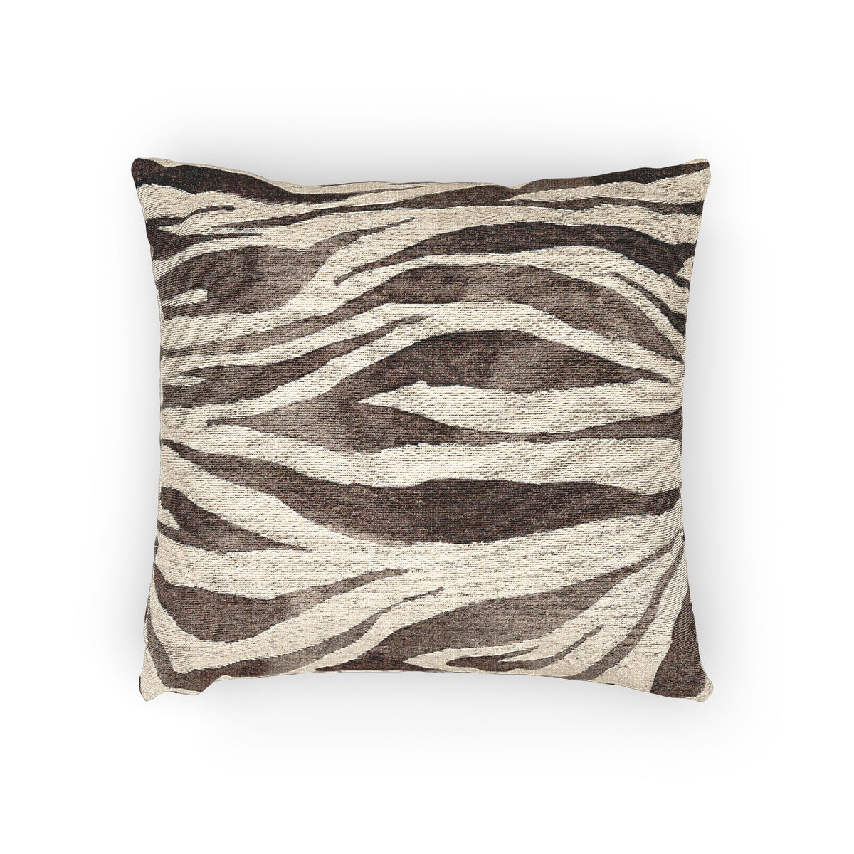 Zebra Print Woven Pillow, Cozy Home Decor, Animal Print Cushion, Modern Living Room Accent, 17x18