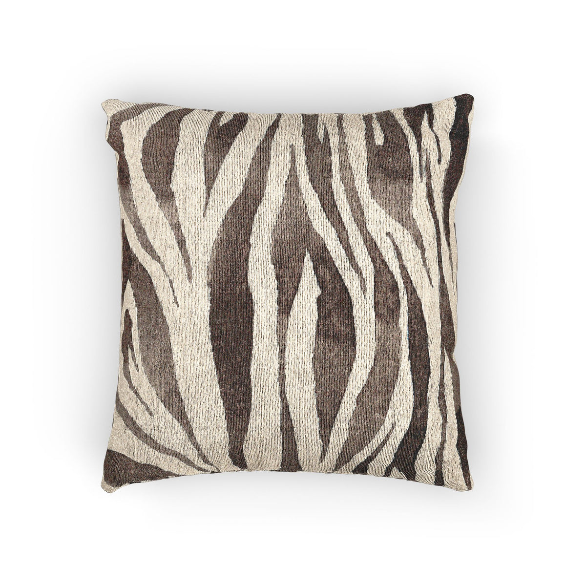 Zebra Print Woven Pillow, Cozy Home Decor, Animal Print Cushion, Modern Living Room Accent, 17x18