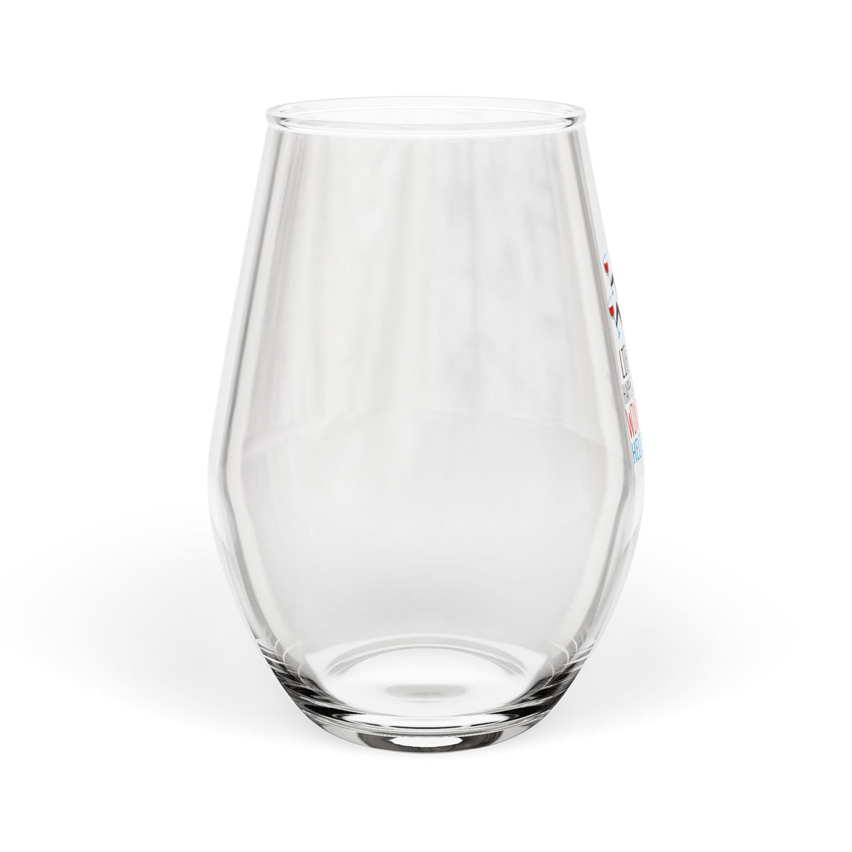 Unicorn Drinking Wine Stemless Wine Glass | Life Happens Wine Helps