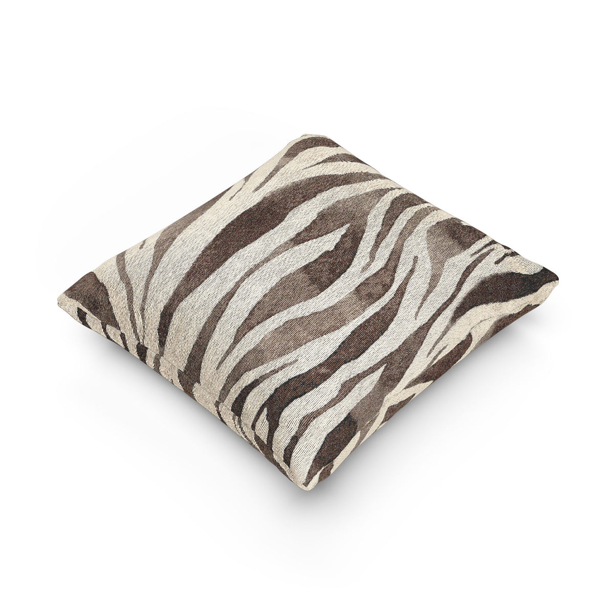 Zebra Print Woven Pillow, Cozy Home Decor, Animal Print Cushion, Modern Living Room Accent, 17x18