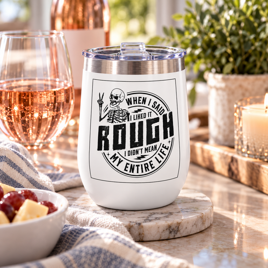Funny Wine Tumbler - Chill Vibes for Wine Lovers, Perfect Gift for Birthdays, Bachelorette Parties, Weddings,  or Just Because,
