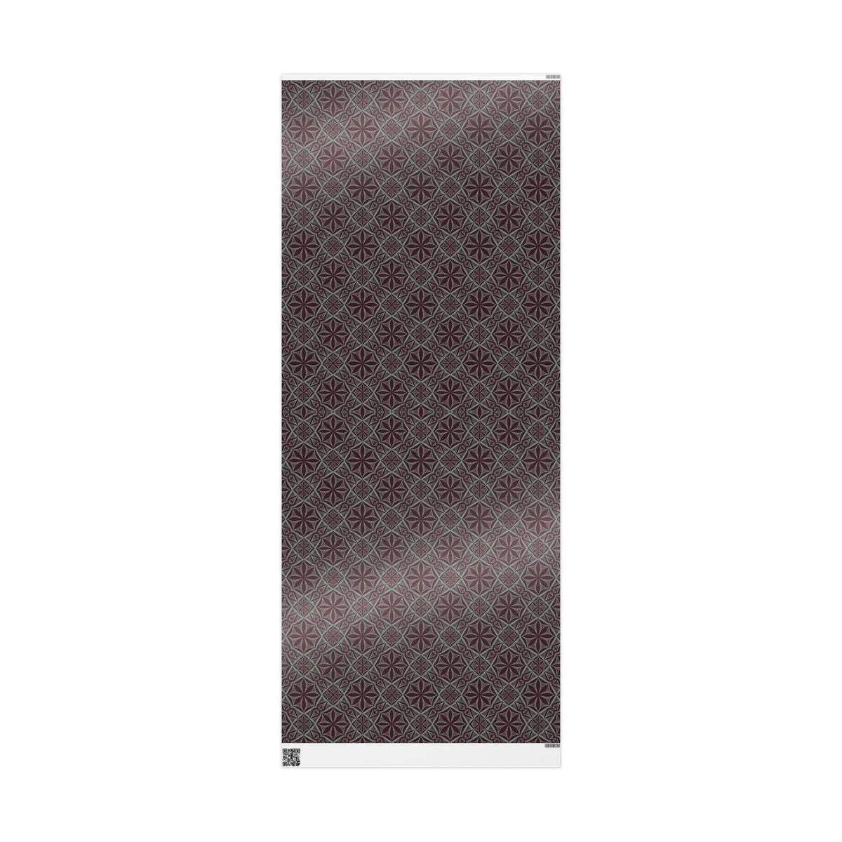 Geometric Starburst Pattern Wrapping Paper | Burgundy Teal Gift Wrap