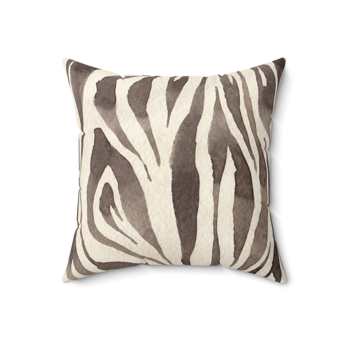 Square Pillow, Zebra Print Faux Suede, Modern Animal Decor, Throw Pillow, Chic Home Accent, Living Room Style, Safari Inspired