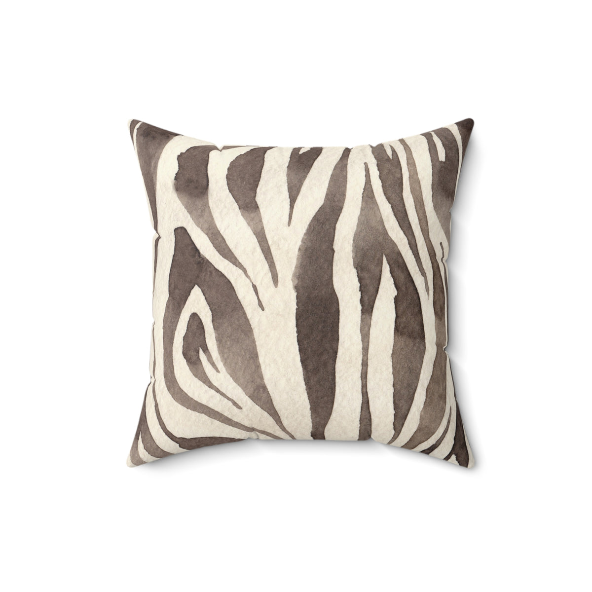Square Pillow, Zebra Print Faux Suede, Modern Animal Decor, Throw Pillow, Chic Home Accent, Living Room Style, Safari Inspired