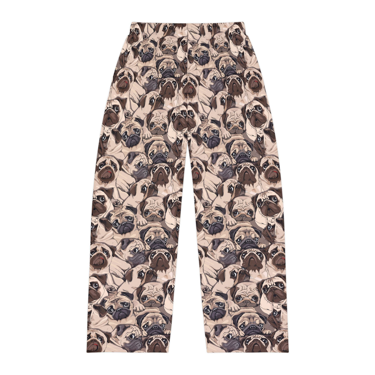 Pug Face Men's Pajama Pants, Dog Lover Lounge Wear, Fun Patterned Sleep Bottoms, Comfy PJ Trousers, Cute Animal Print Sleepwear, Cozy