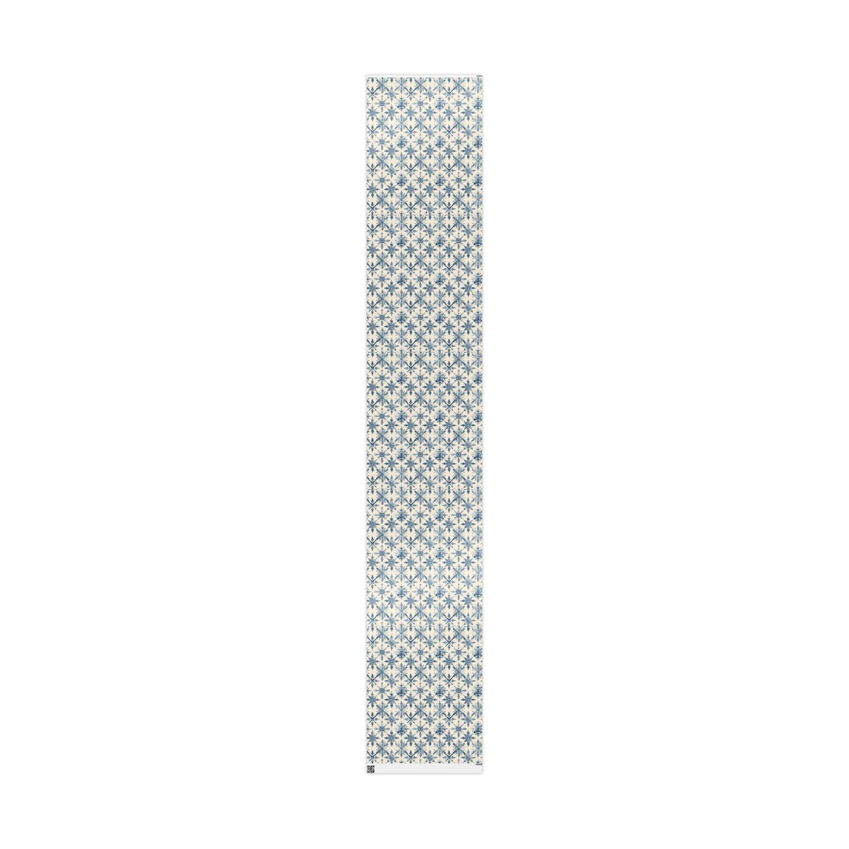 Winter Blue Snowflake Wrapping Paper Roll — Elegant Holiday Gift Wrap