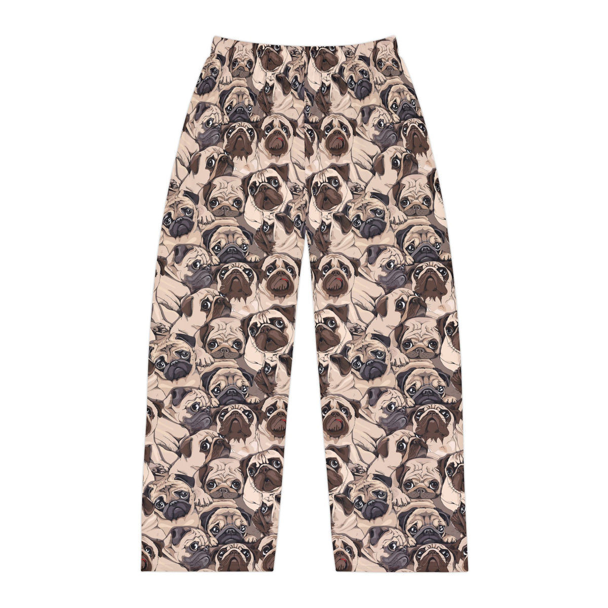 Pug Face Men's Pajama Pants, Dog Lover Lounge Wear, Fun Patterned Sleep Bottoms, Comfy PJ Trousers, Cute Animal Print Sleepwear, Cozy