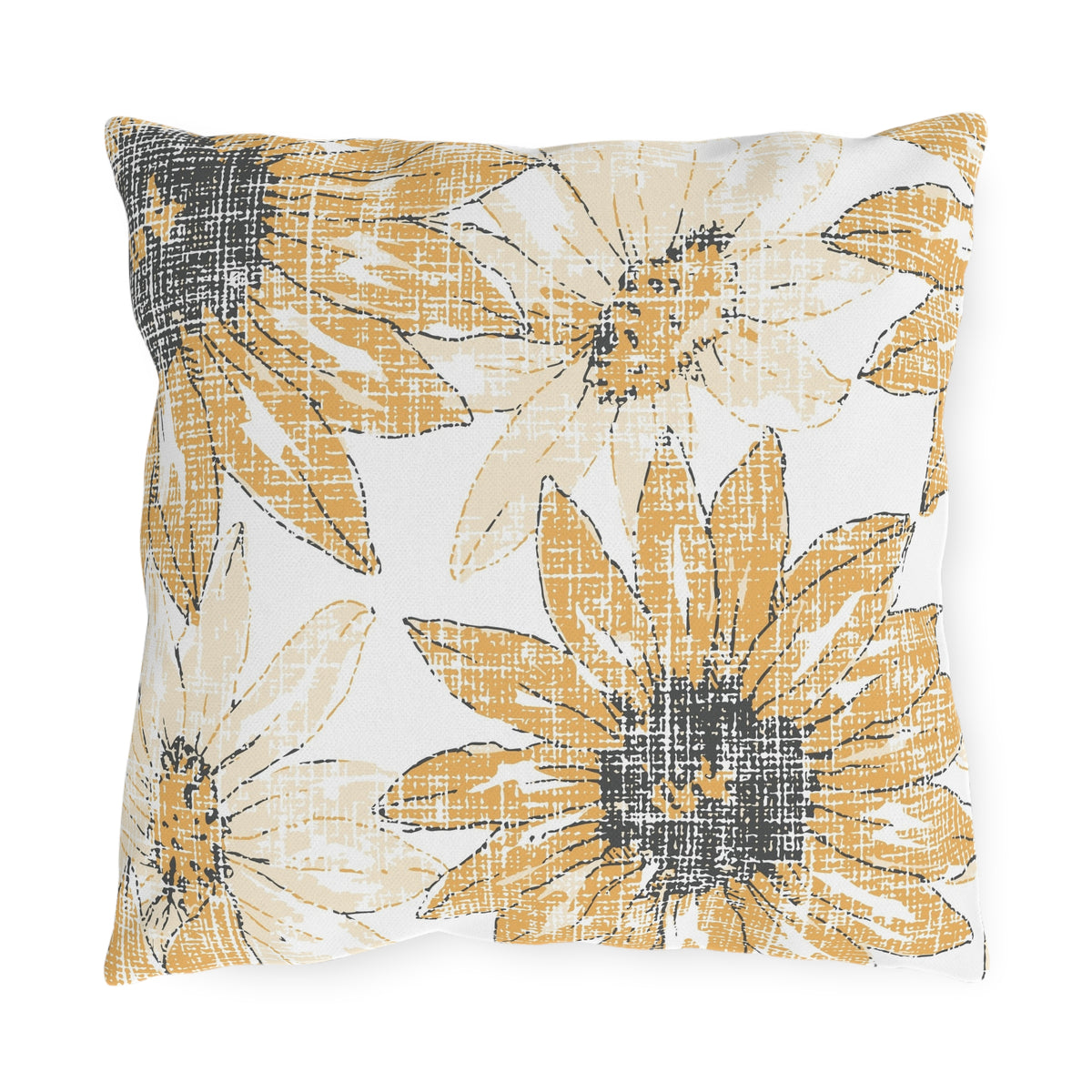 Cozy Southern Porch Swing Decor with Sunflower Accent Pillow