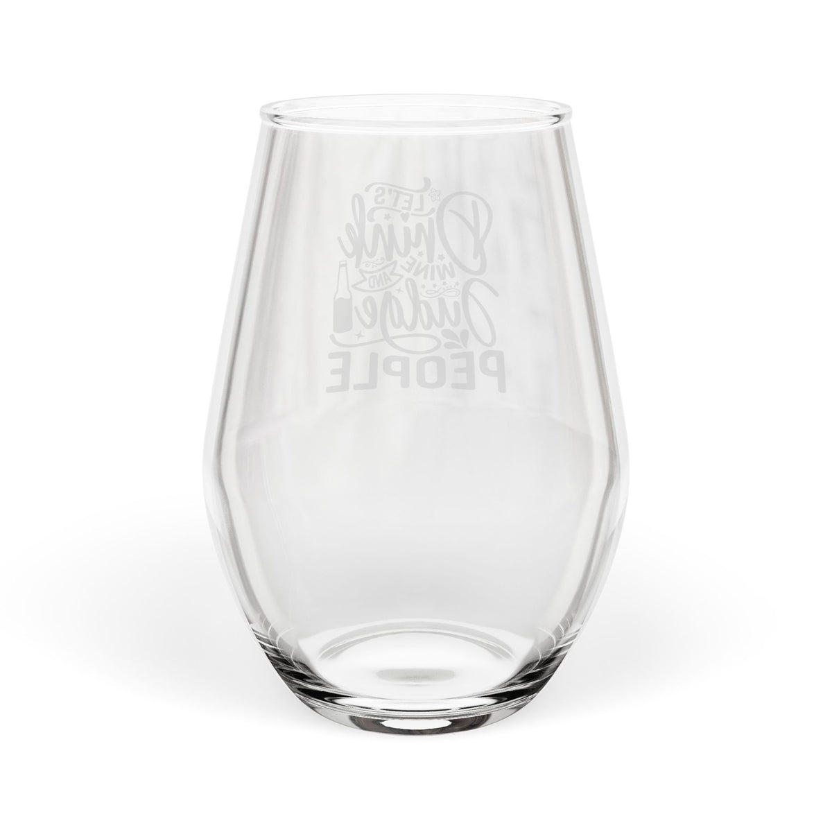 Lets Drink Wine and Judge People Stemless Wine Glass 11.75oz