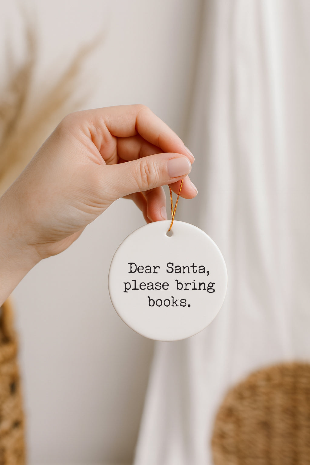 Dear Santa Book Club Christmas Ornament