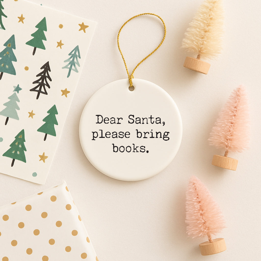 Dear Santa Book Club Christmas Ornament