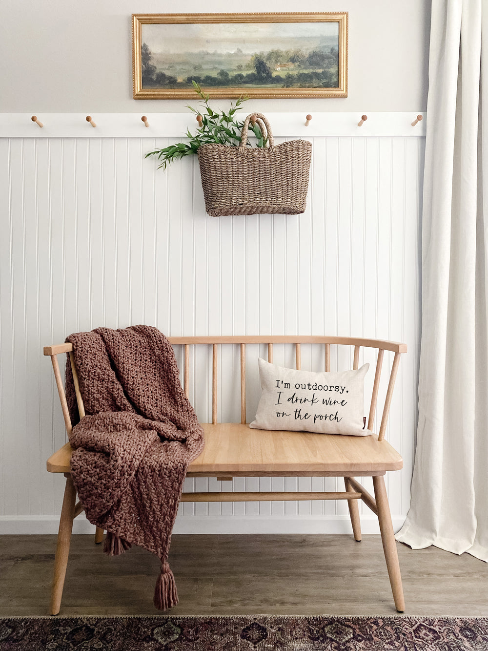 I'm Outdoorsy Porch Pillow