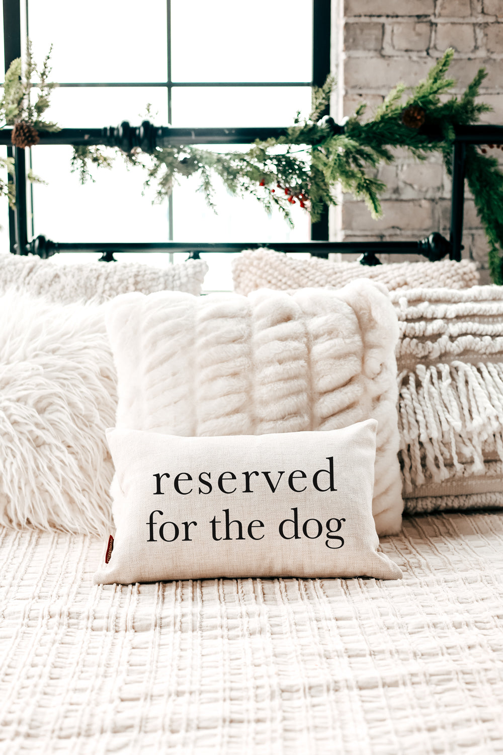 Reserved for the Dog Pillow