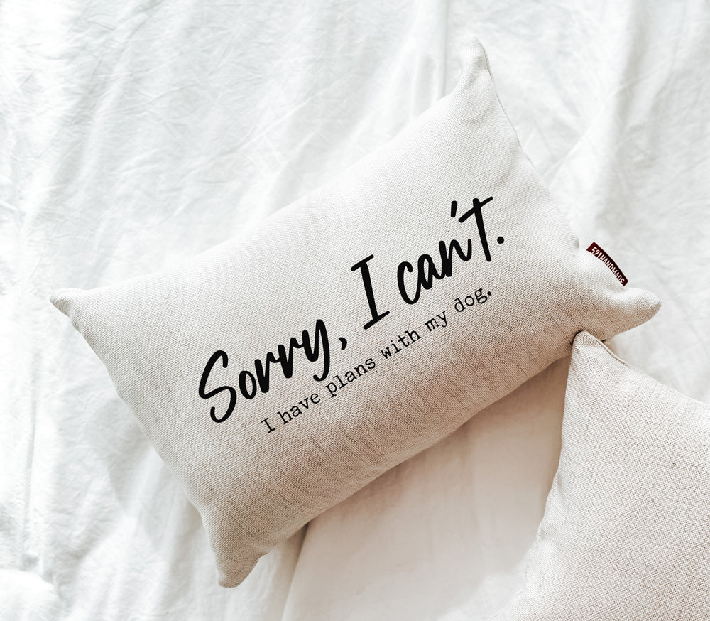Plans With My Dog Pillow