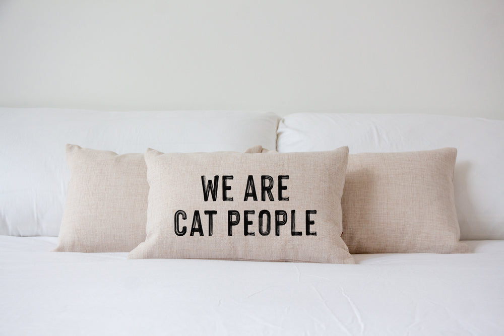 We Are Cat People Pillow