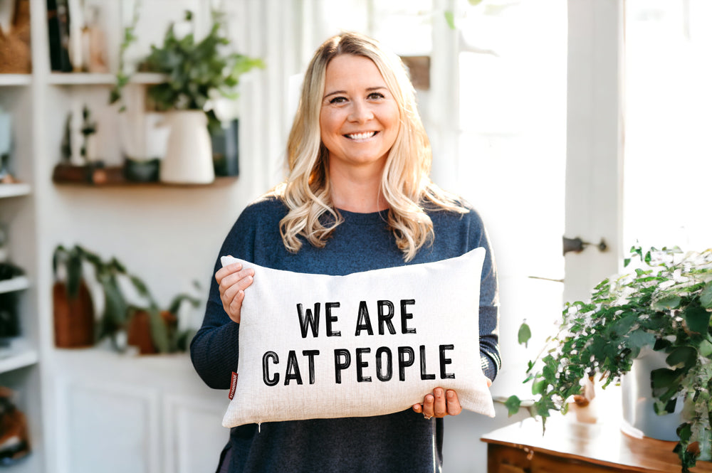 We Are Cat People Pillow